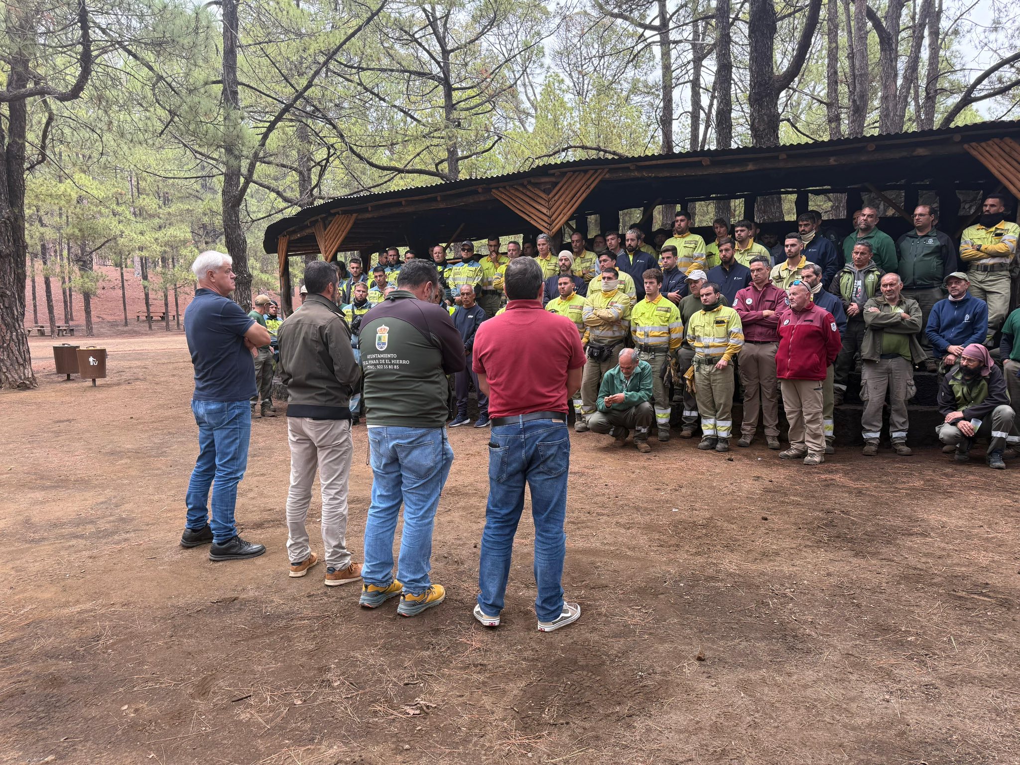 Momento del cierre de la campaña