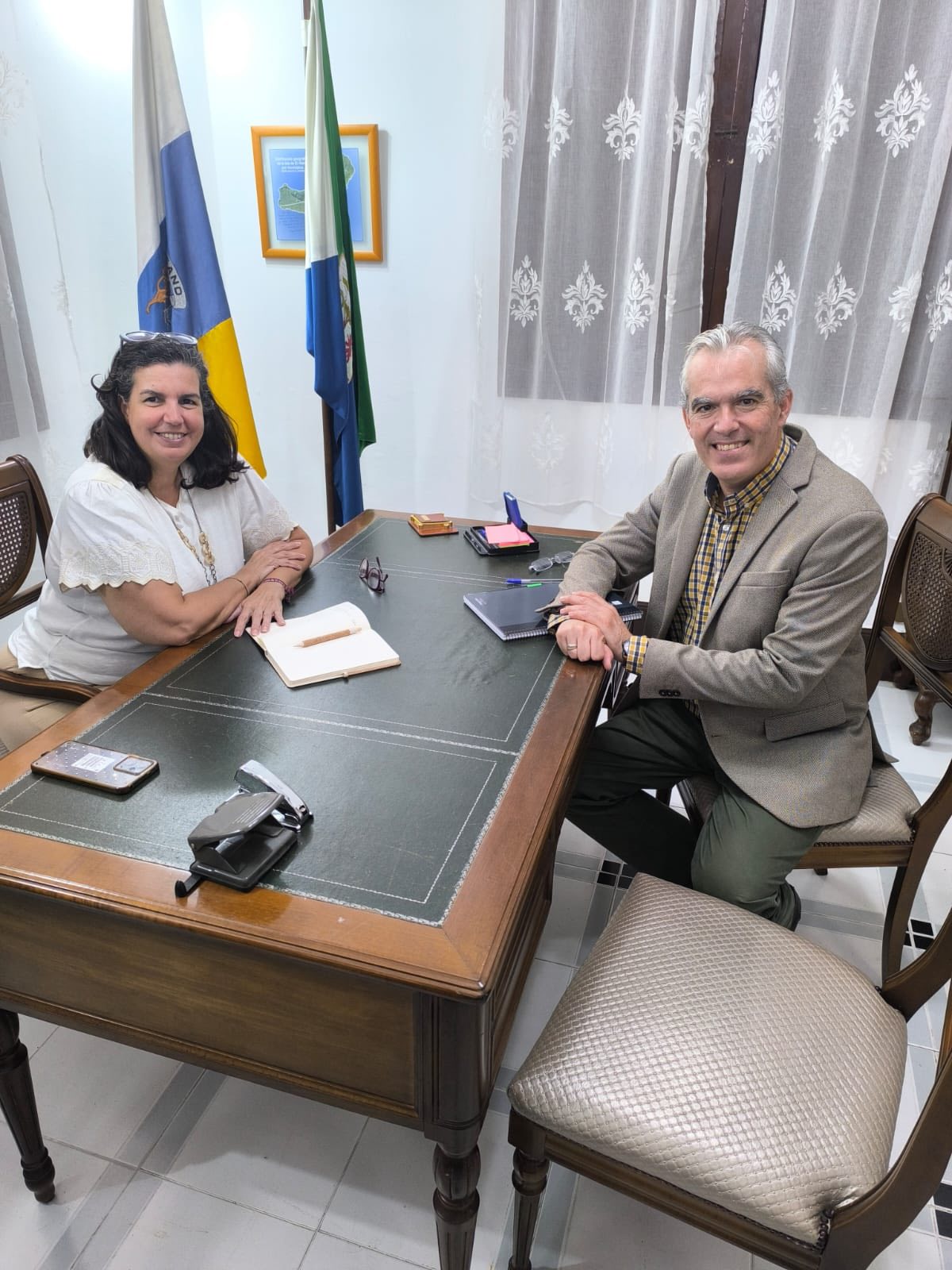 Momento de la visita