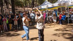 Manifestación del juego del palo Estilo Quintero en El Hierro